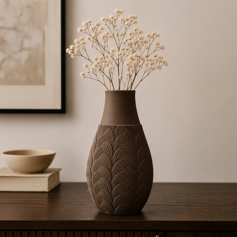 Leaf Textured Vase