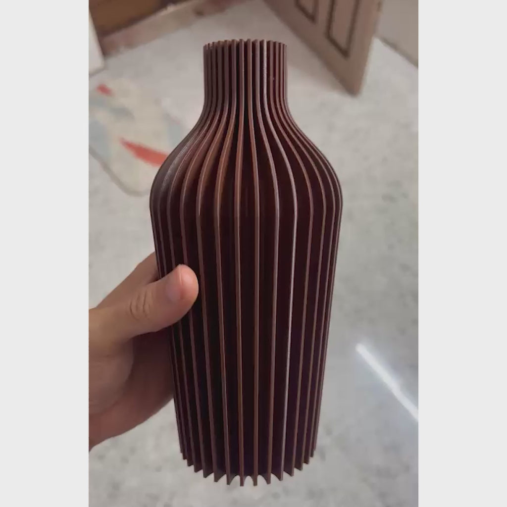 Ribbed Vase
