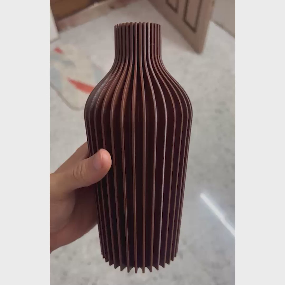 Ribbed Vase